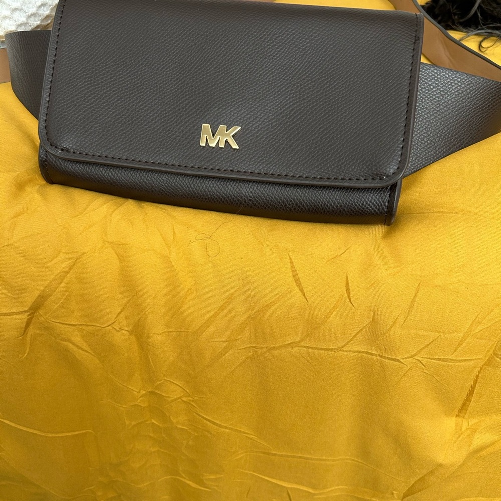 Michael Kors Brown Leather Belt
